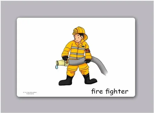 Vista 3 de Ocupaciones y trabajos Tarjetas Flash en inglés – Tarjetas de vocabulario Picture para el aprendizaje de idiomas – perfecto para niños, niños, niños