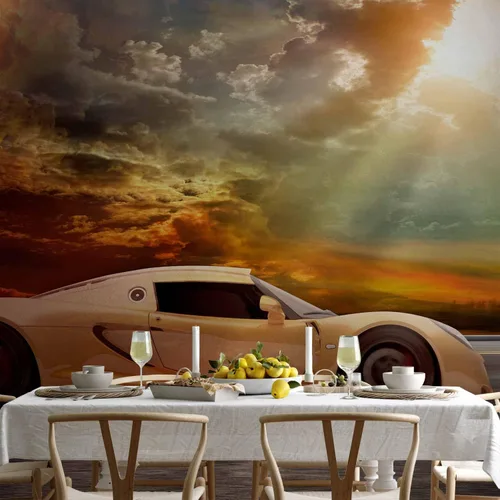 Vista 6 de artgeist Mural de pared Auto deportivo de 79 x 55 pulgadas, papel tapiz no tejido, decoración de pared, impresión fotográfica, diseño de imagen