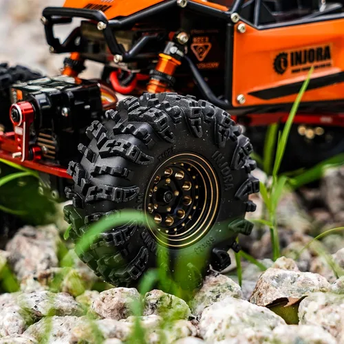 Vista 7 de INJORA Neumáticos 1.0 - S5 Swamp Claw Mud Terrain Neumáticos para TRX4M AX24 SCX24 FCX24 1/18 1/24 RC Crawler Car, 2.205 x 0.906 in, T1021