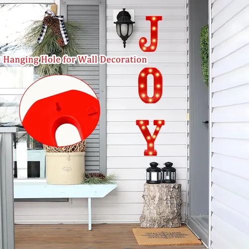 Vista 7 de Zimati - Letras de decoración navideña para interiores, decoración del hogar
