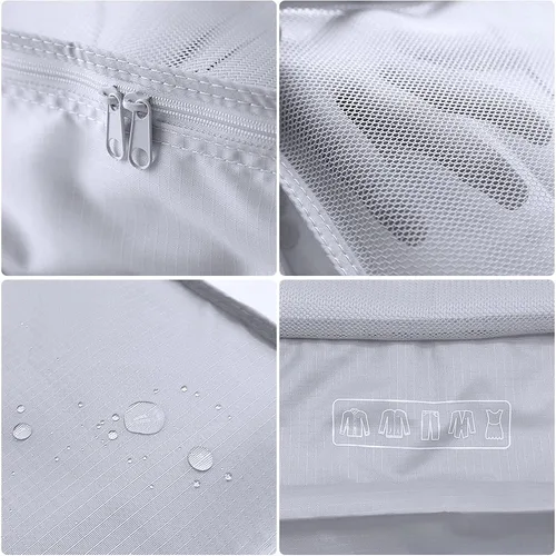Vista 3 de Organizador para Maleta 6 Piezas Bolsa de Almacenamiento Maleta Viaje Caja de Almacenamiento Artículos de Artículos de Artículos Ropa Ropa Ropa