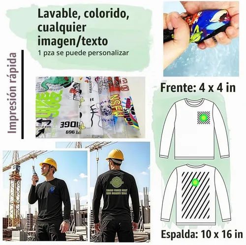 Vista 2 de La alta visibilidad reflexiva de las camisetas de la seguridad del logotipo de encargo Hola Vis de Verde neón - Estilo 8