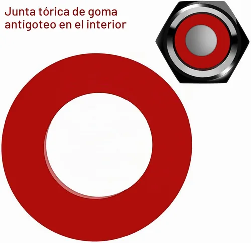 Vista 4 de Mudder 20 Tapas de Válvula de Neumático, Tapas de Vástago de Válvula de Aluminio en Forma Hexagonal con Junta Tórica de Goma, Cubiertas de Vástago