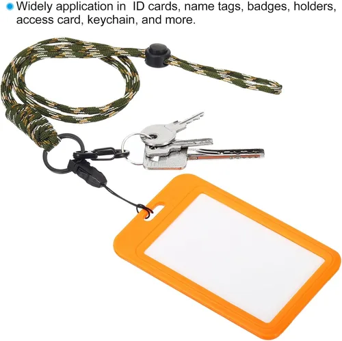 Vista 6 de PATIKIL Cordón para el cuello con gancho, cordón ajustable de correa larga para tarjetas de identificación, llaveros para portatarjetas