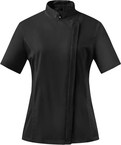Vista 2 de Ubon Chaqueta de Chef para Mujer con Ventilación de Malla Lateral y Cremallera