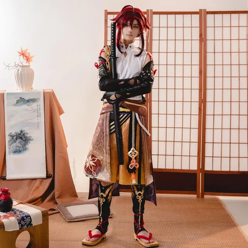 Vista 5 de CR ROLECOS Genshin Impact Cosplay Costume Outfit Halloween Party Suit