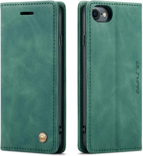 Vista 85 de QLTYPRI Para iPhone Air Case Wallet Con Tarjetero, Vintage PU Cuero Kickstand Cierre Magnético A Prueba De Golpes Folio Libro Funda Para IPhone 17