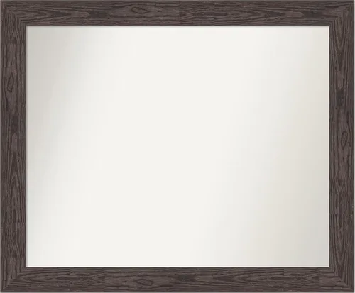 Vista 452 de Amanti Art Espejo personalizado, espejo de baño negro puente, espejo de pared o espejo de tocador de baño sobre el fregadero (26 x 26 pulgadas)