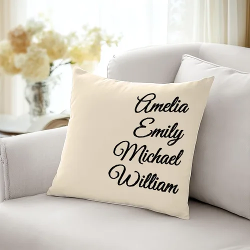 Vista 2 de Funda de almohada personalizada – Funda de almohada personalizada – Funda de almohada personalizada con nombre de familia para mamá, almohada