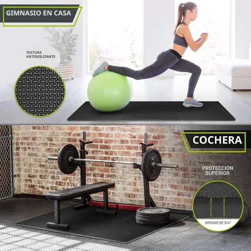 Vista 3 de ProsourceFit Alfombrilla de Ejercicio Tipo Rompecabezas Extra Gruesa ¾" y 1", Baldosas Entrelazadas de Espuma EVA para Suelo de Entrenamiento