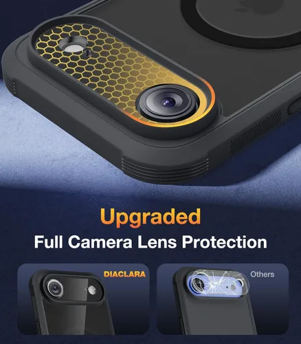 Vista 131 de DIACLARA - Funda transparente compatible con iPhone XR 6.1 pulgadas 2018