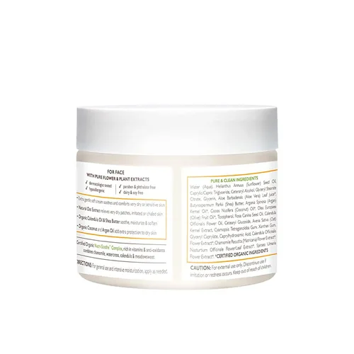 Vista 2 de Babo Botanicals Sensitive Baby Crema milagrosa sin fragancia - Hidratante facial y corporal - Para pieles sensibles - Caléndula, manteca de karité