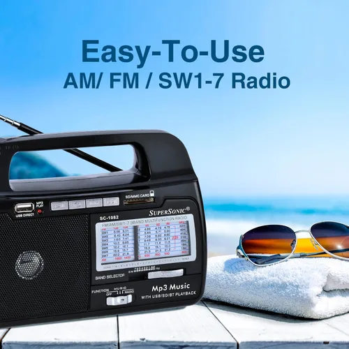 Vista 4 de Supersonic SC1082 Radio portátil.