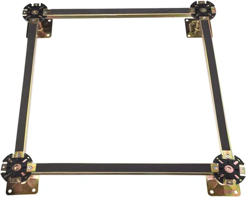 Vista 7 de Base elevada ajustable de poste de 4 piezas, vigas de soporte, vigas de soporte de piso, la mayoría de los sistemas de soporte de productos