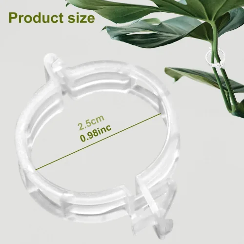 Vista 2 de Clips de soporte para plantas 2026, clip de plástico para plantas reutilizables, clips de vid de tomate, clips de jardín de plástico para plantas
