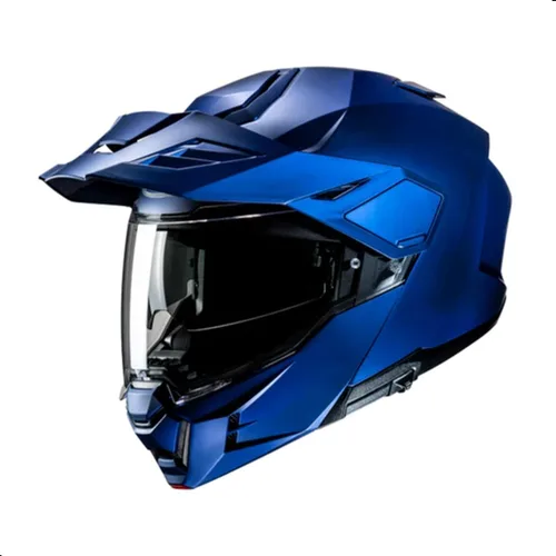 Vista 4 de Casco modular sólido HJC i80 para motocicleta con visera HJ-44 Pin-lock, aprobado por el DOT (Negro, XS)