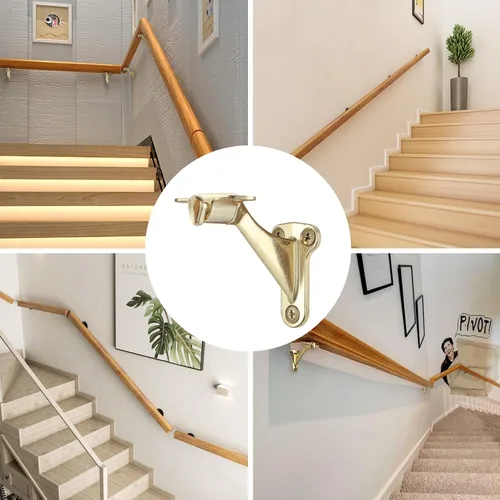 Vista 7 de HOME MASTER HARDWARE Soportes de barandilla de mano para escaleras, paquete