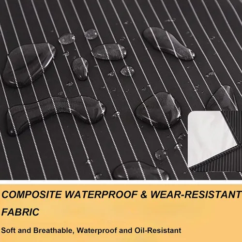 Vista 3 de Delantales para mujer con bolsillos, delantales extraíbles para cocinar, impermeable, resistente al aceite, babero, multifuncional, toalla de mano