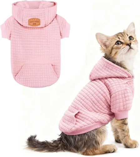 Vista 98 de BEAUTYZOO - Sudadera con capucha para perros con agujero para correa y bolsillo, suéteres para perros pequeños, medianos y grandes, niños y niñas
