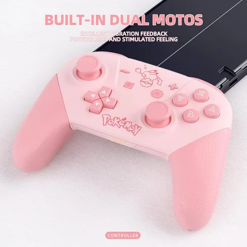 Vista 2 de Switch Controllers,Switch Pro Controller Compatible for SwitchSwitch LiteOLED,Gamepad Pro Controllers Wireless Remote Replacement Support Dual