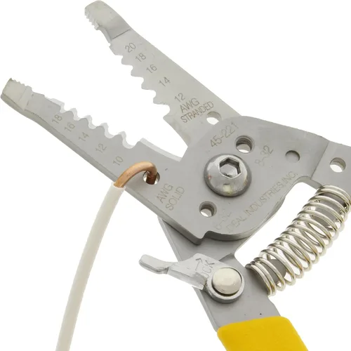 Vista 9 de IDEAL Electrical 45-221 Reflex Super T-Stripper pelacables, acero inoxidable, 8-16 AWG sólido, 10-18 AWG trenzado