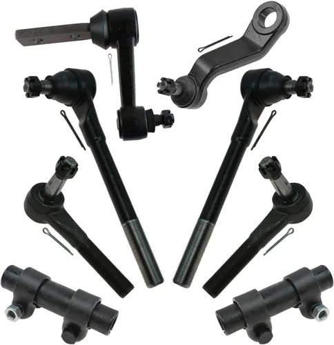 Vista 190 de TRQ Kit de dirección delantera con barra de acoplamiento de fuelle de piñón y cremallera compatible con Toyota Echo 2000-2005