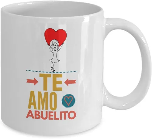 Vista 2 de Regalo para abuelo Taza de Cafe para abuelito Perfecto regalo para tu abuelo y padrinos Vaso con afirmaciones positivas, personalizadas