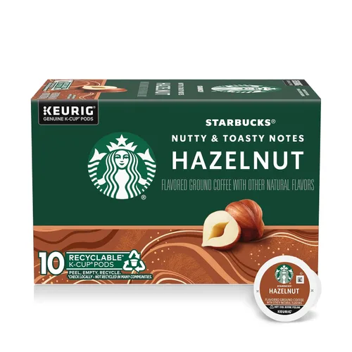 Vista 12 de Cápsulas de café K-Cup de Starbucks, café con sabor caliente o helado, caramelo, 10 cápsulas Keurig Cápsulas K-Cup 100% Arabica para cafeteras