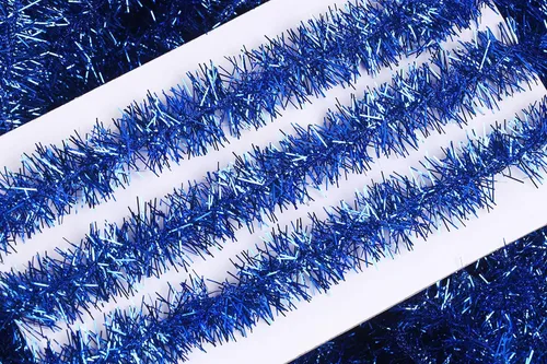 Vista 3 de YYCRAFT Cinta metálica delgada de oropel de Navidad (3/4 pulgadas x 20 yardas, negro)