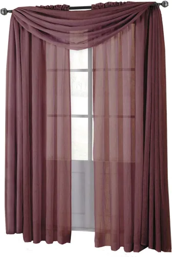 Vista 25 de sheetsnthings Solid Abri Panel de Cortina Transparente Arrugada con Bolsillo para Barra, 50 Pulgadas de Ancho x 63 Pulgadas de Largo, Negro