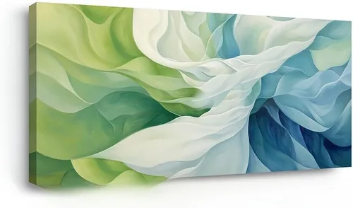 Vista 16 de LASMOND Arte de pared abstracto moderno de árbol para sala de estar, pintura en lienzo en blanco y negro, arte de pared grande de paisaje natural