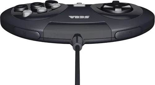 Vista 7 de Retro-Bit Controlador USB oficial Sega Genesis 8 botones Arcade Pad para Sega Genesis Mini, SwitchSwitch 2, PC, Mac, Steam, RetroPie, Raspberry Pi