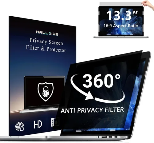 Vista 12 de Pantalla de privacidad magnética colgante de 21.5 pulgadas para monitor de pantalla ancha de 16:9, pantalla de privacidad extraíble, antirreflejos
