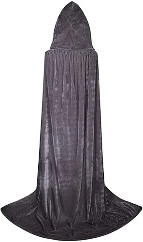 Vista 3 de Vestido de Halloween para mujer 2022 con capa de moda para fiesta de máscaras color superior