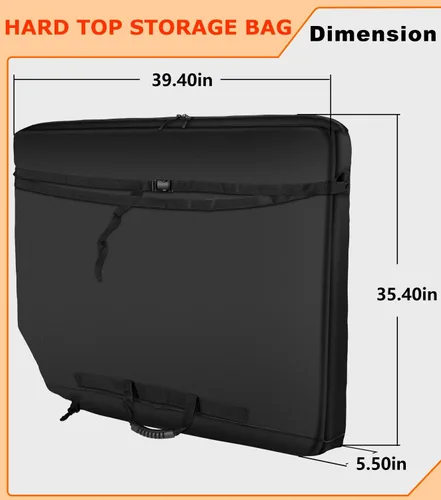 Vista 6 de Freedom - Bolsa de almacenamiento rígida con asa para Jeep Wrangler JK, JKU, JL, JLU, Sports, Sahara, Freedom, Rubicon de 2 puertas y 4 puertas