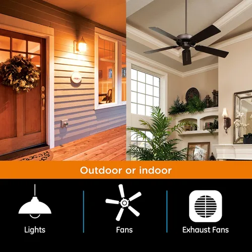 Vista 4 de myTouchSmart 33861 LE Temporizador digital de pared, interruptor de puerta de empuje, pantalla LED retroiluminada, 8 tiempos de encendido/apagado