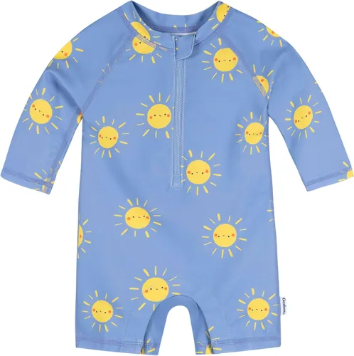 Vista 15 de Gerber Traje de baño de protección solar de manga larga para bebés y niños pequeños Azul (Blue Anchor)