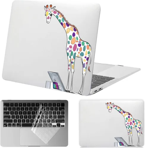 Vista 32 de Funda para MacBook Air 15.3'' A3448/A3241/A3114/A2941, lunares marrones