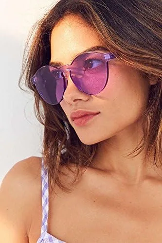 Vista 6 de Wearme Pro - Lentes para sol Super Retro Redondos, transparentes.
