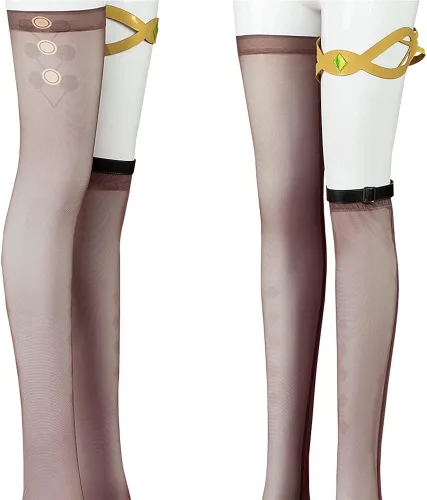Vista 5 de Collei - Disfraz de cosplay de Game Genshin Impact conjunto completo de trajes de rol de Halloween para mujer