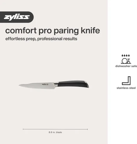 Vista 6 de Zyliss Comfort Pro Cuchillo de pelar - Cuchillo de verduras y frutas de espiga completa - Cuchillo de pelar y pelar de acero inoxidable endurecido