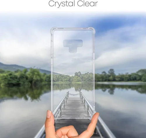Vista 2 de GOOSPERY Funda para Galaxy Note 9, funda protectora transparente con esquinas reforzadas, a prueba de golpes, delgada, híbrida para Samsung Galaxy
