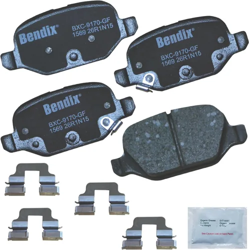 Vista 205 de Bendix Priority1 CFC154 - Juego de pastillas de freno de disco para Avanti II, Century, LeSabre, Regal, Riviera, chasis comercial, DeVille