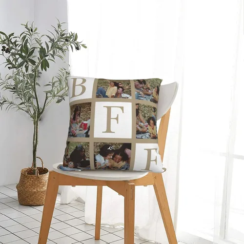 Vista 7 de Funda de almohada personalizada para regalos, funda de almohada personalizada con fotos, fundas de cojín para fotos, regalos personalizados