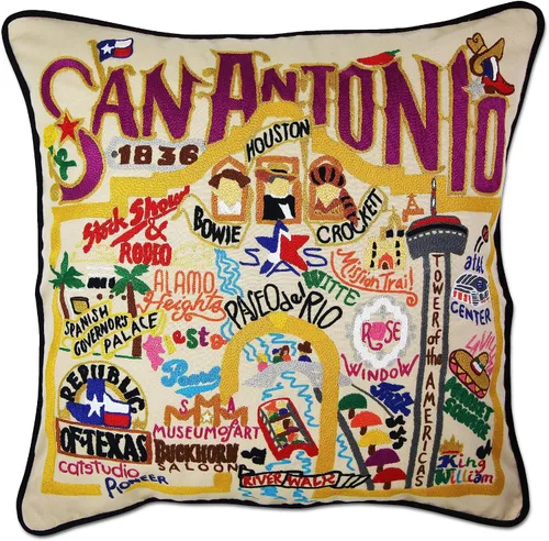 Vista 141 de Catstudio Portland (Oregon) - Almohada decorativa bordada