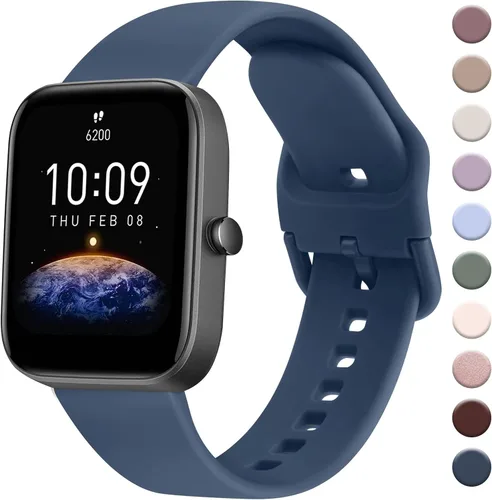 Vista 23 de Banda AK para Amazfit GTS 4 / GTS 4 Mini / GTS 3 / GTS 2 / GTS 2e / GTS 2 mini / GTS / GTR mini, correa deportiva de repuesto suave de 20 mm