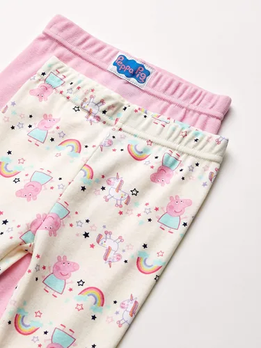 Vista 2 de Peppa Pig Girls Toddler 4 Piece Cotton Pajama Set
