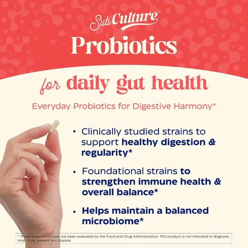 Vista 2 de Enzymedica Digest Gold & SubCulture Probiótico para la salud intestinal diaria, suplemento de enzimas digestivas para mujeres y hombres, ayuda a