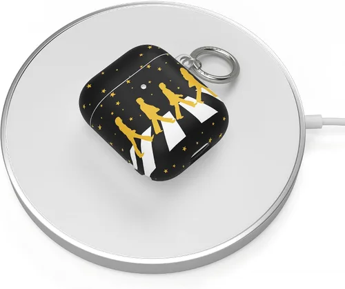 Vista 5 de Casely Funda AirPods 1 y 2 Beatles Paseo nocturno Abbey Road