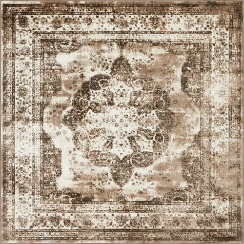 Vista 99 de Unique Loom, colección Sofía - Alfombra de la colección Salle Garnier (4' 1" x 6' 1", turquesa/azul, rectangular)